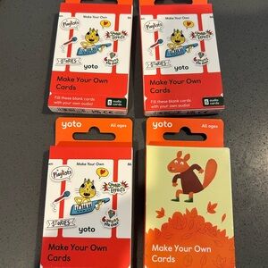 NIB Yoto Make Your Own Cards Set